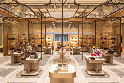 Parisian Store, Yabu Pushelberg, Paris Luxury, Art Deco Buildings, Retail Design Blog, Glass Roof, Store Design Interior, Luxury Rooms, Store Interior