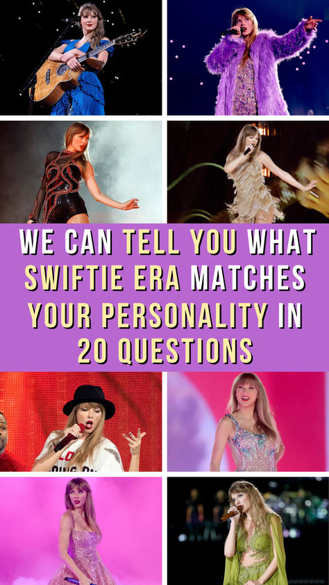 Do you want to know which Taylor Swift era matches your personal aesthetic? Take the quiz to find out. Different Eras Of Taylor Swift, What Is My Taylor Swift Era, Things To Do At A Taylor Swift Party, Taylor Swift Different Eras, Which Taylor Swift Era Are You, What Taylor Swift Era Are You, Buzzfeed Taylor Swift, What Taylor Swift Album Are You Quiz, What Taylor Swift Song Are You