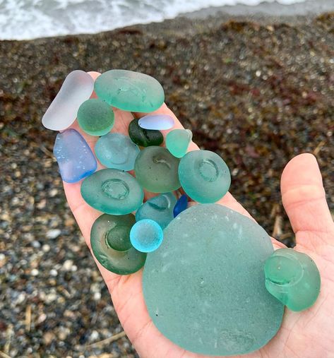 Sea Glass Collection, Glass Floats, Mermaid Tears, Hag Stones, Ocean Treasures, Sea Glass Beach, Sea Glass Crafts, Pretty Rocks, Cool Rocks