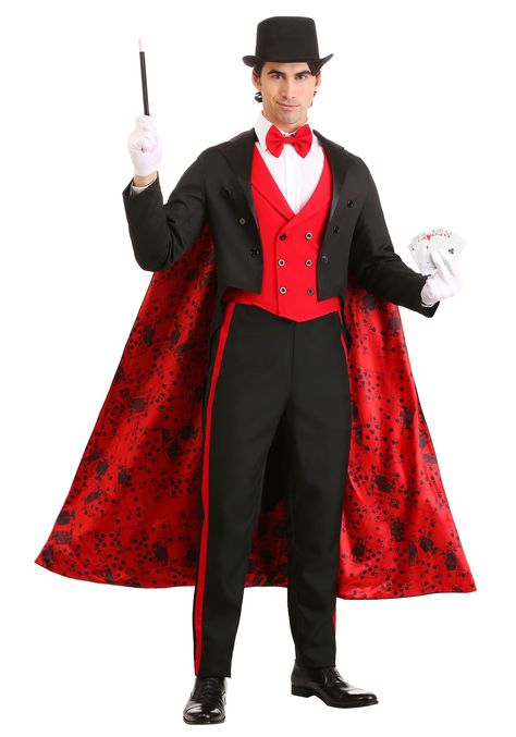 Magician Outfit, Magician Costume, Black Halloween Dress, Halloween Tattoo, Vampire Costume, Fantasias Halloween, Halloween Dress, Mens Costumes, Cool Costumes