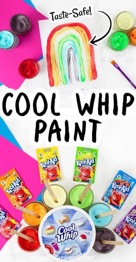 Cool Whip Paint, Sensory Activities With Food, Summer Childcare Activities, Sensory Recipes Preschool, Cool Whip Painting, Food Sensory Activities Preschool, Messy Crafts For Toddlers, Picnic Themed Activities For Kids, Summer Toddler Activities Daycare