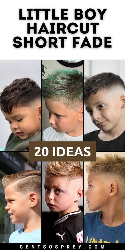 Discover 20 fresh ideas for a little boy haircut with a short fade in 2024. From shaved sides to hard part designs, these cuts are perfect for kids who want a modern, trendy look. Whether it's a faux hawk or a long top with a sleek fade, these styles suit every personality. Great for both black and curly hair, these little boy haircuts are ideal for children who want to embrace the latest in kids' fashion. Haircut For Children Boys, Boys Alpaca Haircut, Haircut Fades For Boys, Fauhawk Style Boys, Boy Hairstyles 2024 Trends, Six Year Old Boy Haircut, Boy Hair Cutting Style, Bald Fade Boys Haircut, Kids Low Fade Haircut