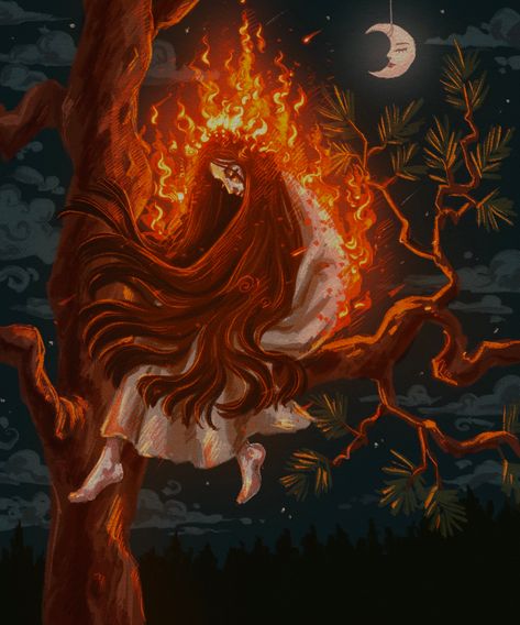 #art #illustration #digitalart #digital #illustrator #folklore #fairytail #fairytale #fairytales #forest #forestart #artist Folklore Art, Loki God Of Mischief, Loki Art, Beautiful Dark Art, Witch Art, Dark Fantasy Art, On Fire, Dark Art, Dark Fantasy