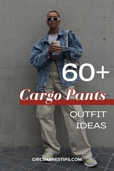 Cargo Pants Styling Ideas, Fall Cargo Outfits, Styling Cargo Jeans, Baggy Pants Outfit Street Styles, Formal Work Attire, Khaki Cargo Pants Outfit, Grey Cargo Pants Outfit, What To Wear With Cargo Pants, Stylish Cargo Pants