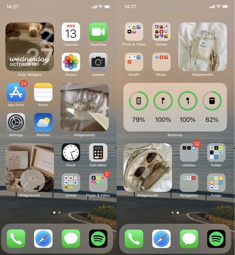 Iphone Organization Screens Aesthetic, Organize Apps On Iphone, Phone Organisation, Mobil Design, Whats On My Iphone, Phone Apps Iphone, Organize Phone Apps, Ios App Iphone, Application Iphone