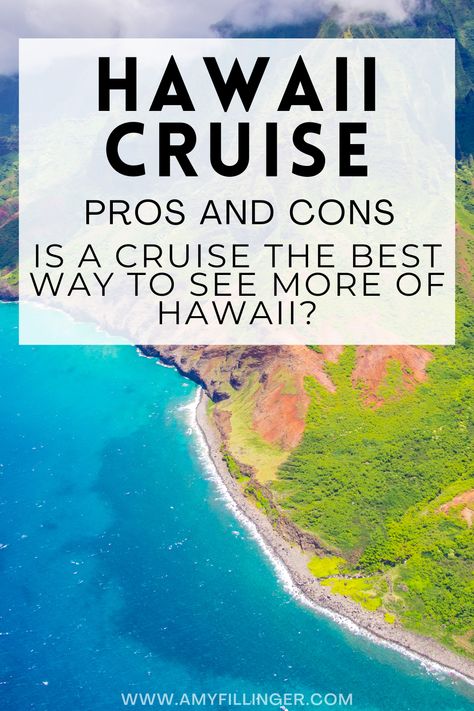 Is a cruise the best way to see Hawaii? Is there a cruise to all the Hawaiian islands? Is a cruise a good way to see multiple islands in Hawaii? What is the best Hawaii cruise? Check this out to find more about Hawaii cruise pros and cons by a Hawaii Travel Agent #hawaiicruise #cruisinghawaii #hawaiitraveltips #hawaiivacation Hawaiin Cruise Hawaiian Islands, Best Hawaiian Island, Hawaiian Cruise, Hawaii Cruise, Kailua Kona Hawaii, Hawaiian Cruises, Pride Of America, Best Cruise Ships, Cruise Ideas