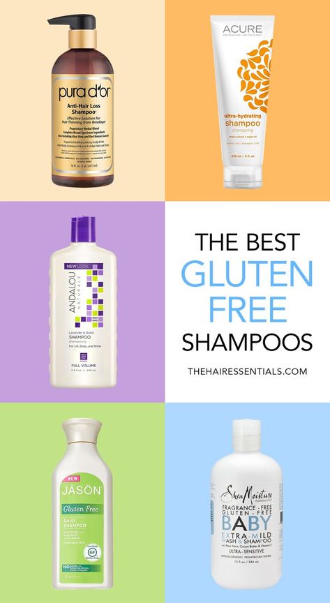 Is your shampoo making you sick? No worries, here is a list of the best gluten free shampoos and conditioners. #GlutenFree #CeliacDisease Shampoo Making, Gluten Free Hair Products, Aip Foods, Celiac Symptoms, Gluten Free List, Gluten Free Beauty Products, Gluten Free Info, Gluten Free Makeup, Teresa Caruso