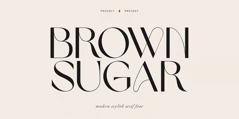 Brown Sugar Font | Webfont & Desktop | MyFonts Fonts Modern Minimal, Luxury Fonts Branding, Brown Branding, Luxury Fonts, Feminine Font, Typographie Logo, Font Love, Typography Design Font, Police Logo