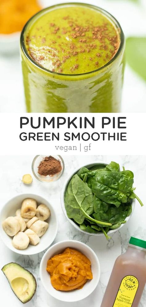 Healthy Pumpkin Smoothie, Low Carb Vegan Breakfast, Breakfast Spinach, Pumpkin Smoothie Healthy, Green Smoothie Vegan, Pumpkin Smoothie Recipe, Smoothie Bowl Vegan, Pumpkin Spinach, Smoothies Vegan