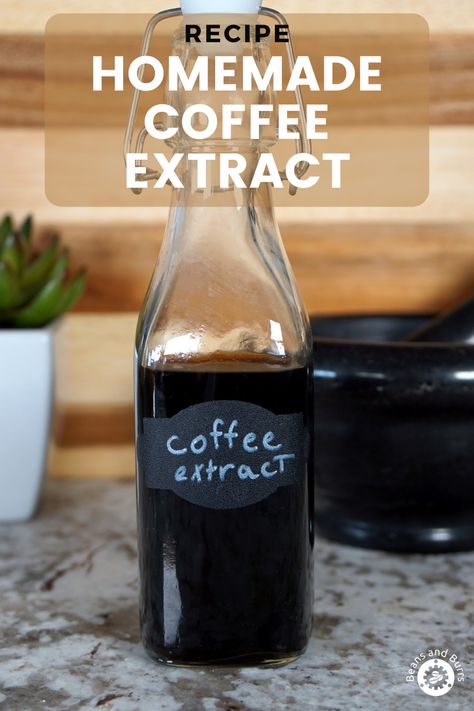 Diy Extracts, Vanilla Extract Recipe, Coffee Extract, Making Cold Brew Coffee, Homemade Vanilla Extract, Coffee Concentrate, Homemade Syrup, Homemade Coffee, Homemade Spices