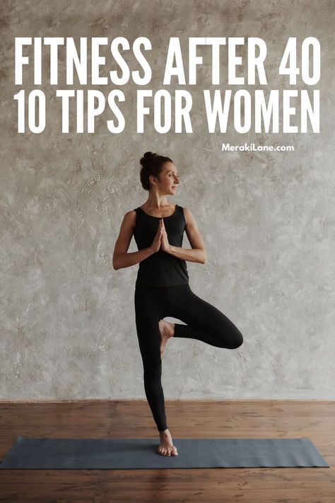 10 Exercise Changes to Make After 40 for Weight Loss | If you want to know how to start exercising after 40, or find your current workout and weight loss strategies are no longer working, this post is a great resource. The things we do in our 20s and 30s to lose weight and keep it off don't work the same as we get older - especially for women over 40. A slower metabolism and hormone fluctuations come into play, but with the right habit changes, you'll see result. Click for our best tips! How To Become Fit And Healthy, How To Start Exercise Routine, Beginner Gym Workout For Women Over 40, Exercise In Your 40's, Womens Health Over 40, How To Be Hot At 40, Weight Training Without Weights, Working Out In Your 40s, 40 Workout Over 40