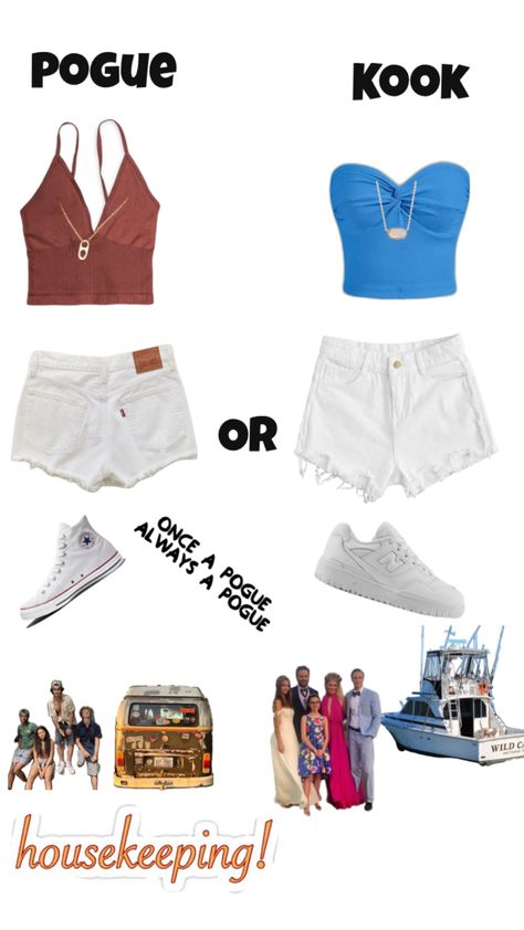 Are you a pogue or Kook according to the outfit you choose. Please like, comment,or follow for more:) Kiara Outer Banks Style, Pogue Life Outfits, Outfit Outer, Pogue Style, Outer Banks Outfits, Outer Banks Shirt, Slytherin Fashion, Outer Banks Style, Outfit Inso