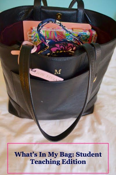 Whats In My Substitute Teacher Bag, Teacher Assistant Essentials, Preschool Teacher Bag Essentials, Whats In My Teacher Bag, Student Teacher Essentials, Substitute Teacher Bag Essentials, Student Teacher Must Haves, Student Teaching Essentials, Teacher Bag Ideas