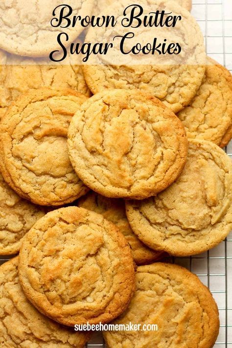 Brown Butter Sugar Cookie Recipe, French Butter Cookies, Salty Cookies, Butter Sugar Cookies, Brown Butter Cookies, Chewy Chocolate Cookies, Brown Sugar Cookies, Butter Cookies Recipe, Butter Recipe