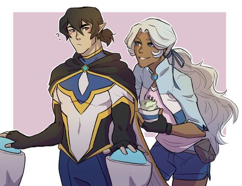 Ashterism — ive seen a few other people do a role swap au and... Voltron Art, Team Voltron, Keith And Allura, Princess Allura, Swap Au, Keith Kogane, Form Voltron, Voltron Ships, Voltron Fanart