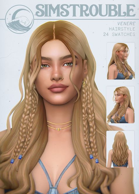 Zodiac Challenge, The Sims 4 Cabelos, Mod Hair, Cc Hair, The Sims 4 Skin, Pelo Sims, The Sims 4 Packs, Sims 4 Game Mods, Sims 4 Mm Cc