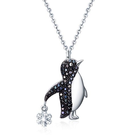 PRICES MAY VARY. 💖 Design: A cute animal necklace from the penguin collection.Made with 925 sterling silver plus with AAA+ cubic zirconia,classical,cute and fashion.It's fit any occasion. 💖 Material: 925 sterling silver penguin necklace,hypoallergenic, tarnish resistant,nickel-free,lead-free,cadmium-free,suitable for long-term wear,not contain any allergic element. 💖 Size: Penguin pendant:0.56*0.91inch,chain Length:18 +2 inch extension chain.Packaging: 1x penguin jewelry; 1 x polishing cloth Penguin Pendant, Girls Christmas Gifts, Penguin Jewelry, Penguin Necklace, Pendant Sets, Snowflake Necklace, Animal Necklace, Diamond Pendant Sets, Christmas Idea