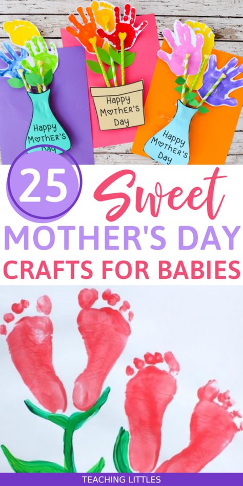 Mothers Day Crafts Preschool, Baby Art Crafts, Mother's Day Crafts For Kids, Grandma Crafts, Easy Mother's Day Crafts, Diy Mother's Day Crafts, Mother's Day Projects, Mother's Day Activities, Homemade Mothers Day Gifts