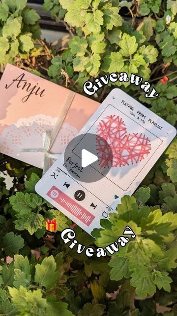 Cute Gift Ideas Diy, Spotify Card, Card Gift Ideas, String Heart, Cute Gift Ideas, Gift Ideas Diy, Subscribe To My Youtube Channel, Heart Strings, 3 Friends