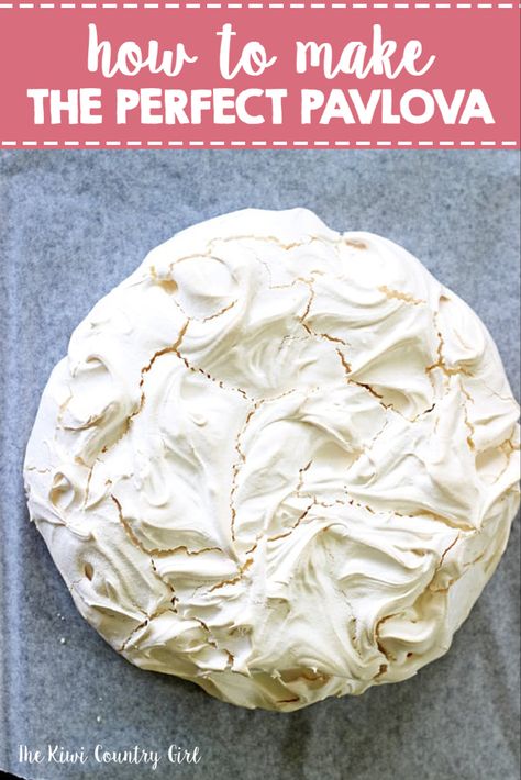 How to make the perfect pavlova, a Kiwi Christmas classic! Once you master easy homemade pavlova, you will never buy one again! Covered in whipped cream and fresh summer berries it's the perfect New Zealand dessert and happens to be gluten free! #kiwi #kiwiclassic #pavlova #dessert #christmasdessert #cream #eggwhites #thekiwicountrygirl #newzealandrecipe #glutenfree Kiwi Christmas, Pavlova Dessert, Pavlova Recipe, Christmas Classic, Summer Berries, Fresh Summer, Food Cakes, Perfect Desserts, Baklava