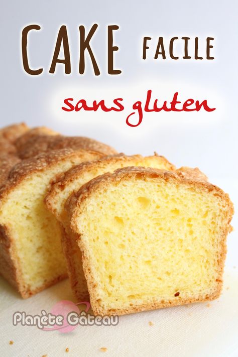 Blog Planete GateauCAKE facile sans gluten - Blog Planete Gateau Cake Sans Gluten, Flan Dessert, Patisserie Sans Gluten, Chiffon Cake, Gluten Free Cakes, Drip Cakes, World Recipes, Sans Gluten, Layer Cake