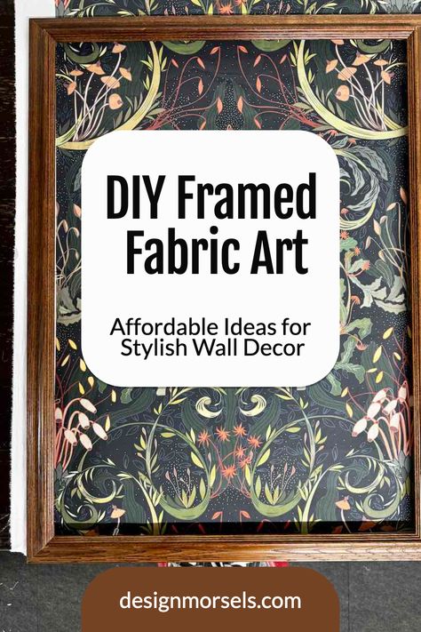 DIY Framed Fabric Art: Affordable Ideas for Stylish Wall Decor Frames Fabric Wall Art, Framed Blanket On Wall, Fabric Over Canvas Wall Decor, Fabric In Picture Frames, Framed Tapestry Wall Art Diy, Fabric Covered Canvas Wall Art Diy, Textile Framed Art, Framed Rugs As Wall Art, Using Fabric As Wall Art