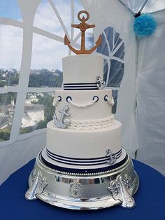 190 Nikki ideas in 2022 | nautical wedding theme, lighthouse wedding, green themed wedding Nautical Wedding Cake, Nautical Birthday Cakes, Nautical Theme Wedding, Nautical Wedding Cakes, Beach Theme Wedding Cakes, Boat Cake, Lighthouse Wedding, Festa Hot Wheels, Nautical Birthday Party