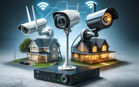 Wireless Cameras vs Battery Cameras vs Cabled Cameras  Choosing the right camera system for your home or business can be overwhelming. Wireless cameras, battery cameras, and cabled cameras each have their own set of advantages and drawbacks.  Learn more https://www.ozspy.com.au/blog/wireless-cameras-vs-battery-cameras-vs-cabled-cameras/ Diy Alarm System, Home Camera System, Security System Design, Diy Security Camera, Covert Cameras, Solar Camera, Cctv Security Systems, Logo Design Video, Cctv Security Cameras