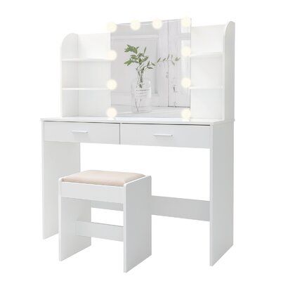 Modern Vanity Table, Bedroom Vanity Set, Bathroom Makeup, Dresser Desk, Vanity Table Set, Large Vanity, Make Up Desk Vanity, Bedroom White, Vanity Ideas