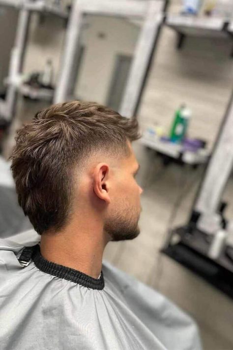 fade mullet Men Burst Fade, Hairstyles In A Ponytail, Hair For Saree, Burst Fade Mullet, Fade Mullet, Mullet Hairstyles, Short Hair With Beard, Boy Haircuts Short, Mohawk Hairstyles Men