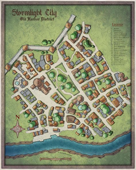 Medieval Dynasty Village Layout, City Layout Plan, Rpg City Map, Medieval Village Layout, Medieval Town Layout, Rpg City, Medieval Dynasty, Book Architecture, Dungeons And Dragons Rules