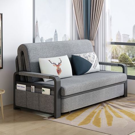 61 Inch Modern Sleeper Sofa Linen Upholstered Convertible Sofa With Storage Yellow Armchair Loveseat Couch With Pull Out Bed Pillows And Side Pockets Couch With Pull Out Bed, Loveseat Couch, Loveseat Sofa Bed, Sofa Linen, Yellow Armchair, Modern Sleeper Sofa, Sofa With Storage, Couch And Loveseat, Pull Out Bed