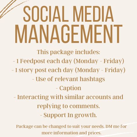 Social Media Pricing, Social Media Marketing Packages, Social Media Managing, Content For Social Media Manager, Social Media Packages Pricing, Social Media Manager Proposal Template, Social Media Management Packages, Social Media Manager Service Packages, Social Media Manager Pricing Packages