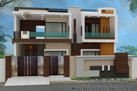 Floor Plans, 3d Elevation, Structural Drawings In Bangalore FEE Compound Wall Gate Design, Boundary Wall Design, House Front Wall Design, Building Front Designs, Compound Wall Design, Home Architect, Front Wall Design, House Wall Design, House Outer Design