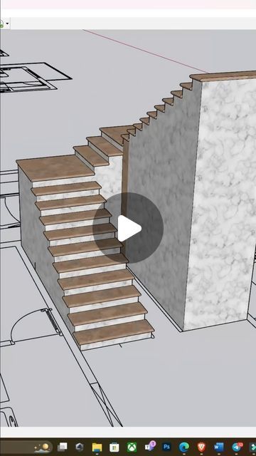 Sketchup House, Arch Board, Youtuber Subscribe, App Design Trends, 3d Autocad, Reels Instagram, Staircase Design, Design Architecture, Autocad