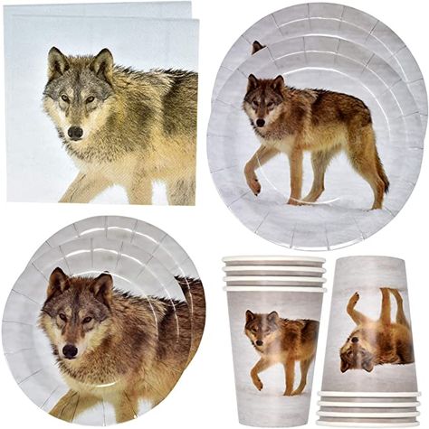 Wolf Party Ideas, Wolf Birthday Party Ideas, Wolf Themed Birthday Party, Safari Animal Party, Wolf Party, Wolf Birthday, Animals Hunting, Birthday Theme Decoration, Animal Hunting