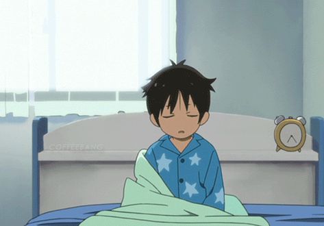 #good #sleep #wake up #funnny #lol pics #goodmorning Waking Up Gif Aesthetic, Anime Waking Up Pose, Waking Up From Bed Drawing, Anime Wake Up, Anime Waking Up, Anime Sleeping Gif, Waking Up Reaction Pic, Sleeping Animation, Gif Sleeping