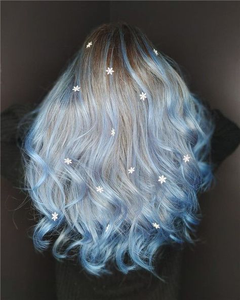 Pastel Blue Balayage, Light Blue Balayage, Light Blue Hair Color Ideas, Light Blue Hair Color, Blue Balayage, Blue Hair Color Ideas, Blue Hair Color, Light Blue Hair, Hair Color Blue