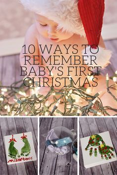 Housewife Eclectic: 10 Ways to Remember Baby's First Christmas First Christmas Card, Baby Christmas Photos, Foto Baby, Holiday Baby, Baby Ornaments, Baby's First Christmas, Baby Crafts, Babies First Christmas, 1st Christmas