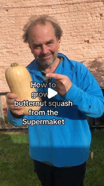 Simon Akeroyd on Instagram: "How to grow a butternut squash from the Supermaket! It’s so easy! 

It’s the season for fresh, local butternut squashes to appear in our shops. 

Cut your butternut squash in half and scoop out the seeds. Dry them on kitchen paper for a few days. Then store them in envelopes in a drawer over winter. Sow the seeds in spring in pots and keep on a sunny windowsill.  Plant outside in the soil once the risk of frosts is over. #growyourgroceries #growyourown #growyourownfood" Growing Butternut Squash, Growing Squash, Kitchen Paper, Grow Your Own Food, Growing Herbs, Fruits Vegetables, The Soil, Planting Seeds, Grow Your Own