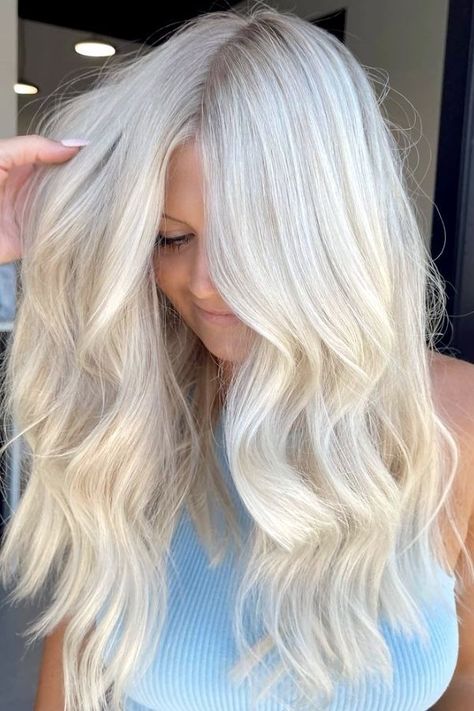 Balayage Hair Ash Blonde, Blonde Highlights Platinum, Highlights Platinum Blonde, Highlights Platinum, Hair Ash Blonde, Cool Blonde Highlights, Cute Blonde Hair, Balayage Hair Ash, Blonde Hair Goals