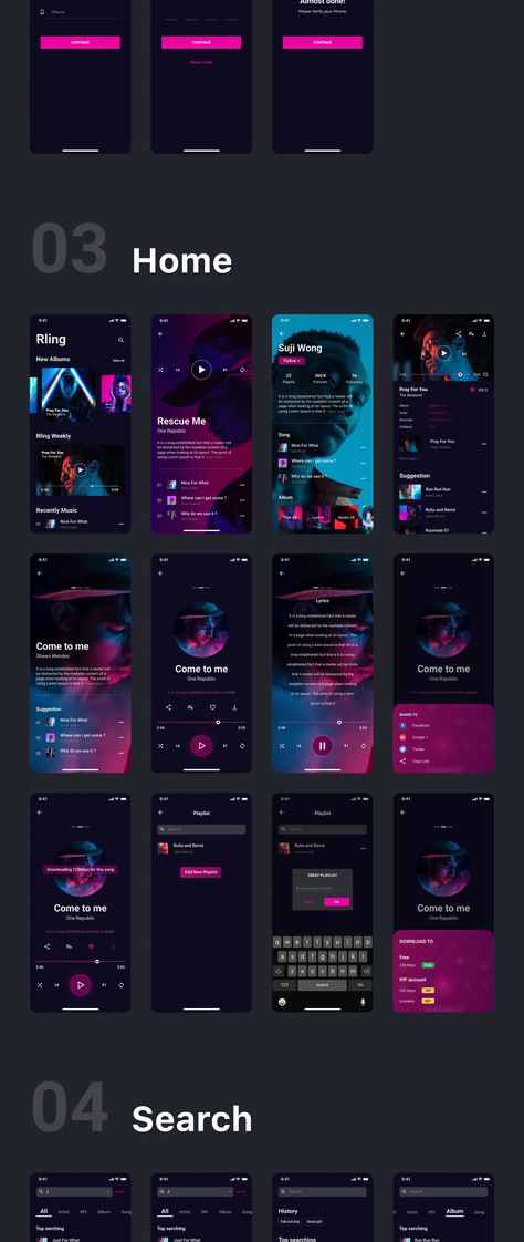 Music Ux Design, Music Ads Design, Figma App Design Ideas, Interface Design Mobile, Music Ui Design, Music App Ui Design, Game Interface Design, Software Interface Design, Best Music Apps