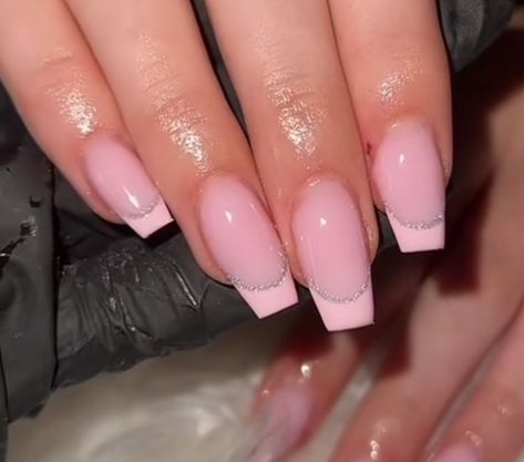 Nail Inspo Coffin, Nails Baby Pink, Pink Coffin, Baby Pink Nails, Formal Nails, Glamour Nails, Really Cute Nails, Pink Nail Polish, Nails Pink