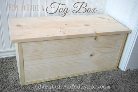 How to Build a Toy Box Toy Box Ideas, Toy Box Plans, Large Toy Box, Wood Toy Box, Boxes Diy, Wooden Toy Boxes, Wood Crafting Tools, Diy Holz, Wood Working Gifts