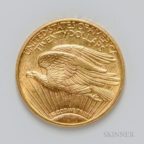 1922 $20 St. Gaudens Double Eagle Gold Coin. | Sale Number 3026T, Lot Number 1462 | Skinner Auctioneers Gold Coins For Sale, Double Eagle, Eagle Coin, Coins For Sale, Capture Memories, Gold Coin, Unique Crafts, Metal Crafts, Gold Coins