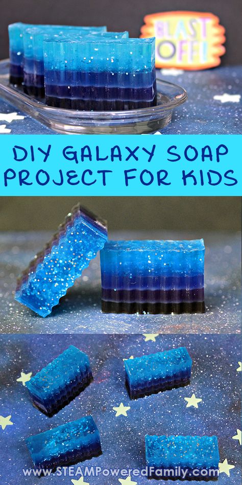 Diy Galaxie, Galaxy Soap, Galaxy Crafts, Space Art Projects, Space Crafts For Kids, Diy Paper Art, Savon Diy, Diy Galaxy, Diy Space