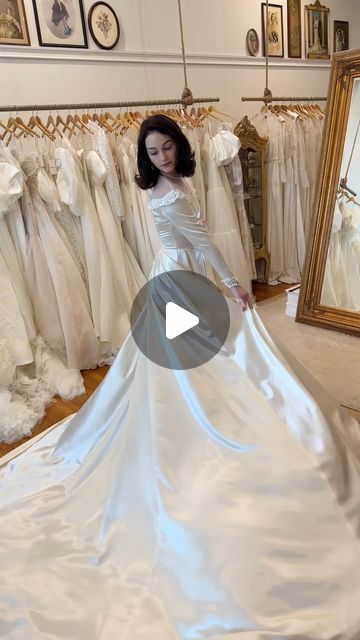 1930’s Wedding Dress, 1940’s Wedding Dress, Liquid Satin Dress, Wedding Dr, Liquid Satin, Satin Wedding Dress, Instagram S, Modest Wedding Dresses, Vintage Bridal