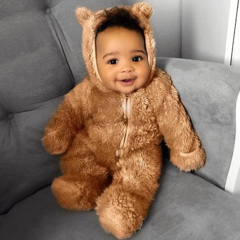 My real life teddy bear . . . . #blackslayingit #justbaby #CuteKidsGotSwag_ #ParenthoodUnlocked #familydigest #kidsfashionforall… Baby Feber, Halloween Baby Costumes, Pictures Of Halloween, Newborn Halloween Costumes, Baby Kostüm, Baby Mode, Cute Mixed Babies, Cute Black Babies, Beautiful Black Babies