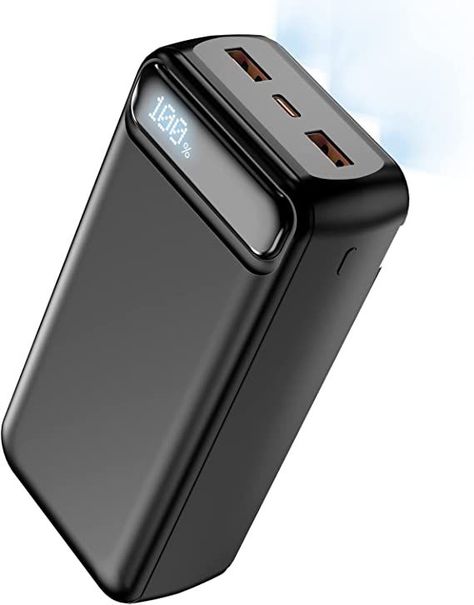 Power Bank 50000mAh POIYTL 22.5W Fast Charging Portable Charger with Flashlight, 3 Outputs & 2 Inputs Huge Capacity External Battery Pack for iPhone, Samsung, iPad etc Power Bank Design, Desk Gadgets, Samsung Ipad, Computer Diy, Steel Architecture, Power Bank Charger, Battery Bank, Portable Power Bank, External Battery