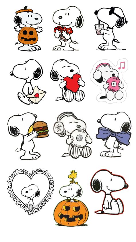 Snoopy Stickers Printable, Snoopy Printable, Linda Lopez, Snoopy Stickers, Snoopy Tattoo, Graph Paper Art, Emoji Stickers, Snoopy Love, Cute Doodles Drawings